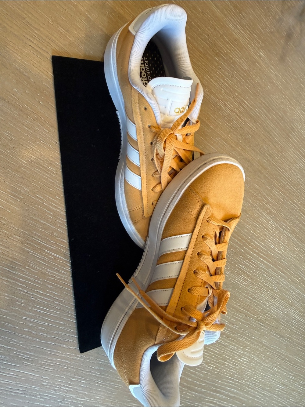 adidas Suede Low-Top Sneakers in Mustard - Picture 3 of 8